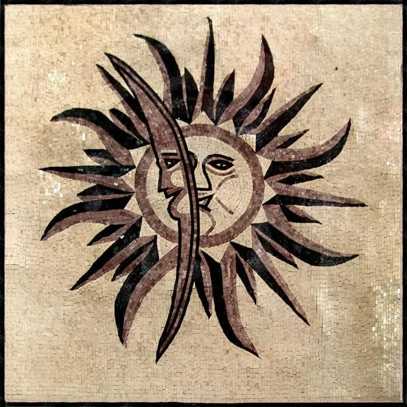 Celestial Mosaic - Moon Sun & Stars | Celestial | Mozaico