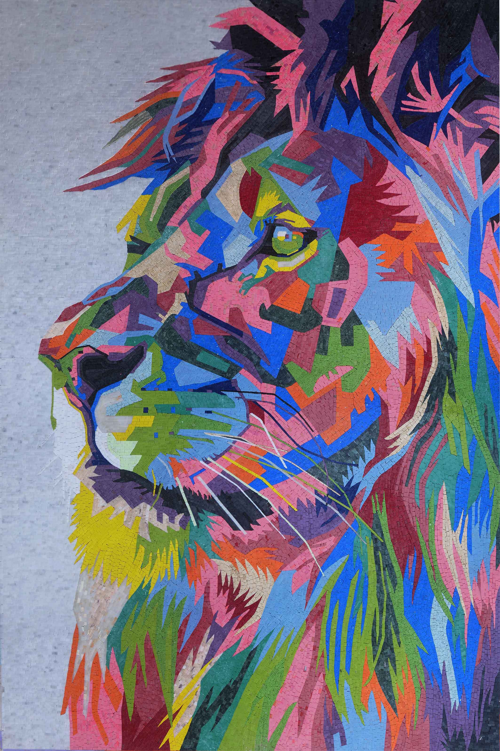 Rainbow Leopard Diamond Painting, DIY Animal Diamond Mosaic