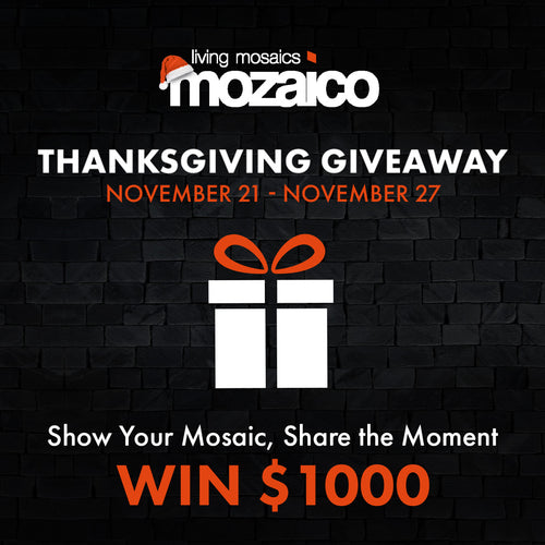 Showcase Your Mosaic & Win Big: Mozaico’s Thanksgiving Giveaway!