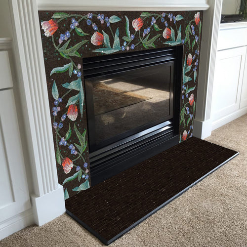 Bringing the Outdoors In: Nature-Inspired Mosaic Fireplaces