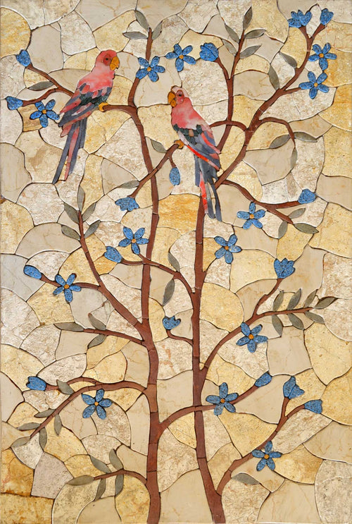 Nature's Patterns: Mosaics Inspired by Leaves, Flowers, and Trees