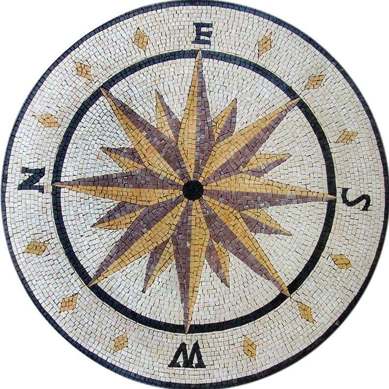 Compass Mosaic Art 