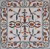 Floral Square Tile - Calanthe Mosaic