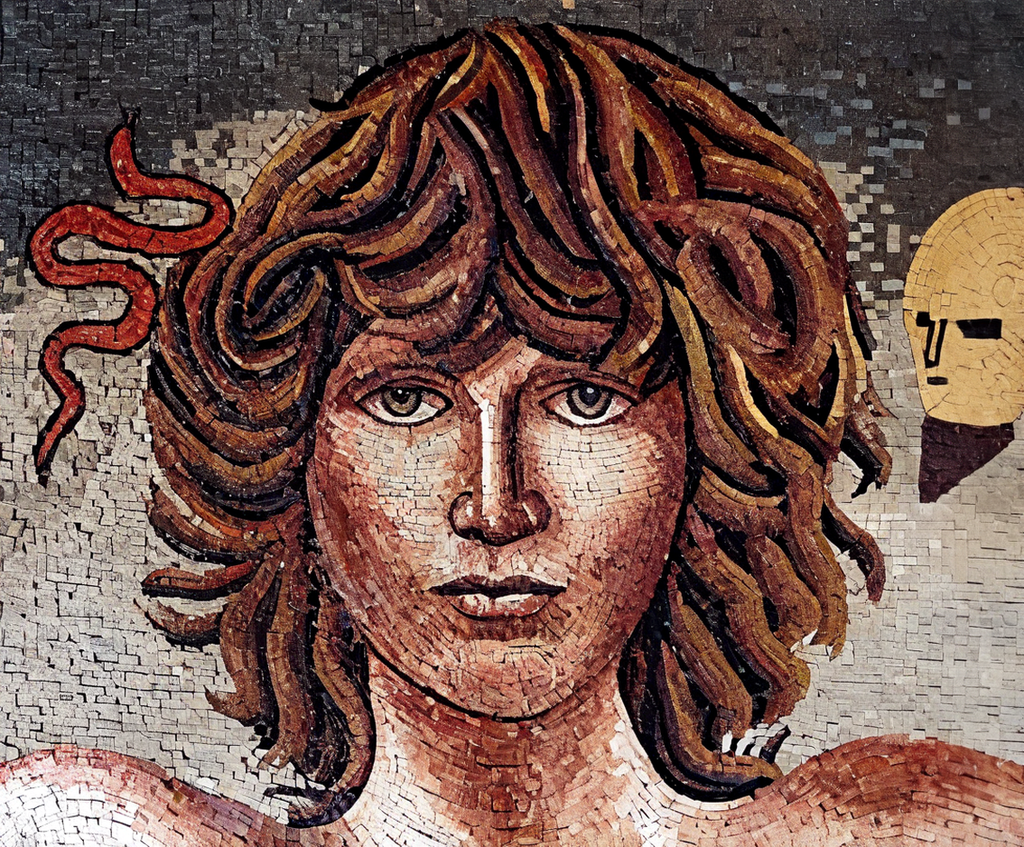 Jim Morrison Marble Mosaic Mural