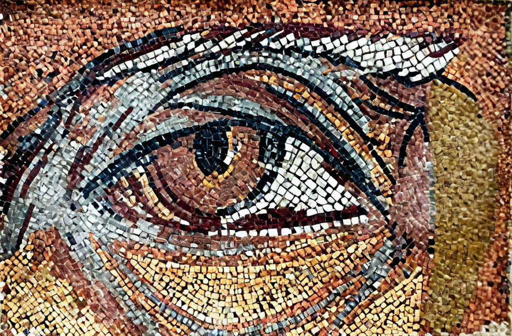 Oceanus Eye - Mosaic Art Reproduction