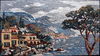 Landscape mosaic art view