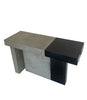 Contemporary Industrial Concrete and Acrylic Coffee Table