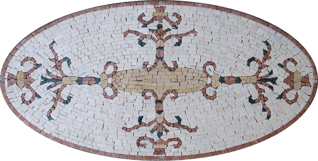 Oval Rug Mosaic Art | Rugs | Mozaico