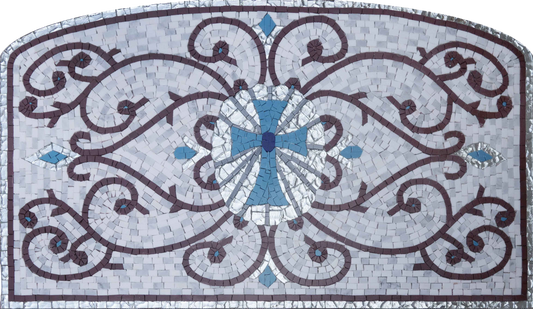 Cross Mosaic - Religious Art Mosaic