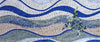 Mosaic Artwork - Patterned Waves & Turtle