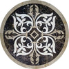 Contrasting Marble Mosaic Medallion