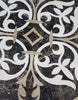 Contrasting Marble Mosaic Medallion