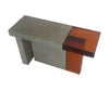 Contemporary Industrial Concrete and Acrylic Coffee Table