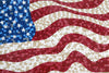 Stars and Stripes USA Flag Mosaic: A Modern Interpretation