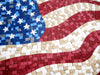 Stars and Stripes USA Flag Mosaic: A Modern Interpretation