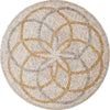 Serene Stone Mosaic Medallion