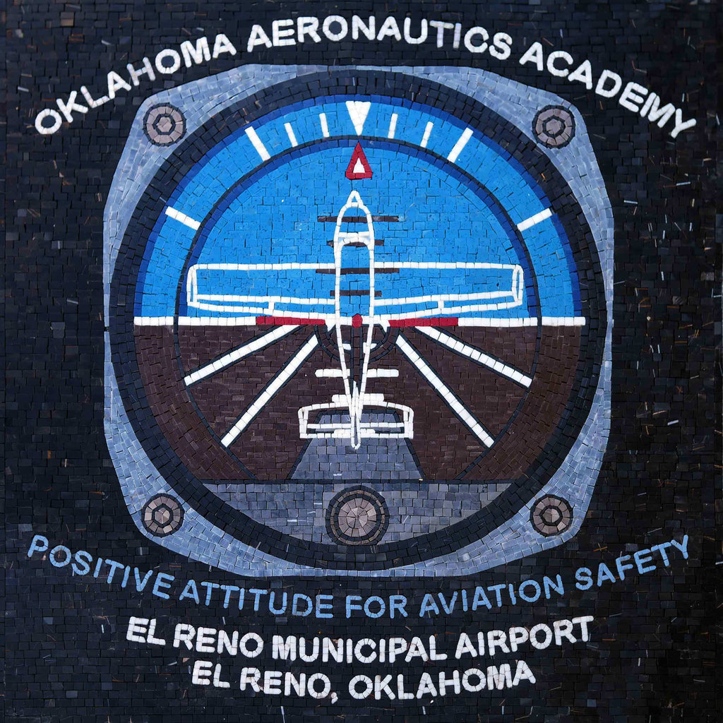 Custom Oklahoma Aeronautics Academy Mosaic Sign