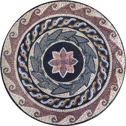 Roman Floral Medallion - Hilaria Mosaic