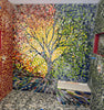 A Tapestry of Time: Four Seasons Tree Mosaic