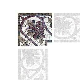 Dark Leaves - Corner Mosaic Art
