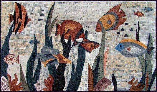 Sea Life Scene Mosaic
