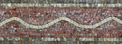 Botanical Waves Mosaic Art Border