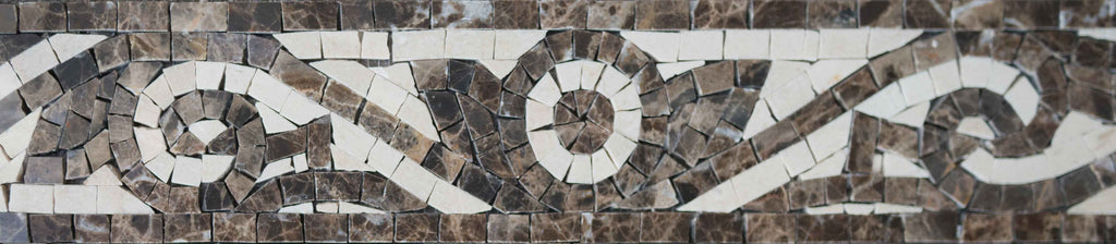 Hazel Flower Mosaic Border Design