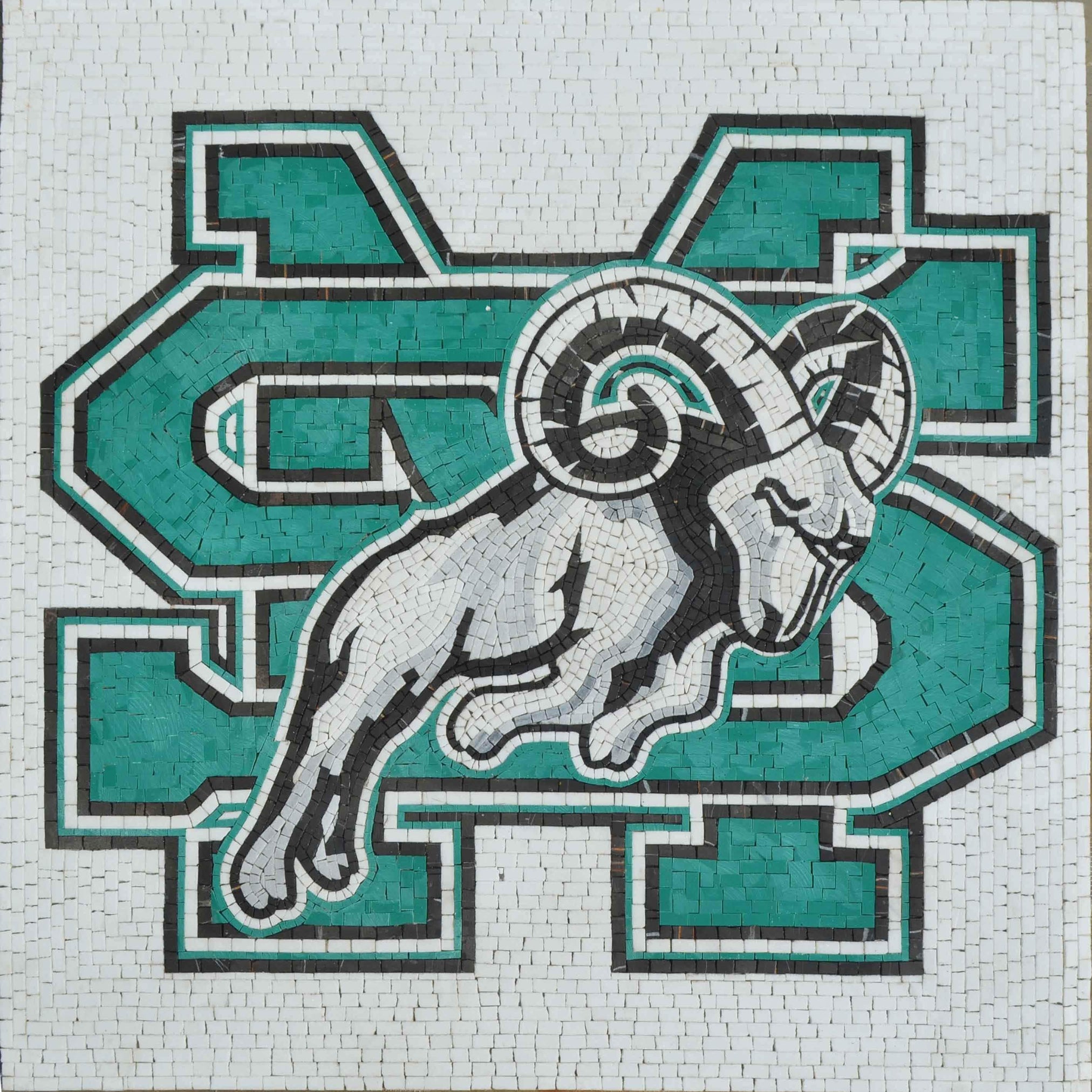 Saint Mary School Logo - Mosaic Art | Signs-Logos | Mozaico