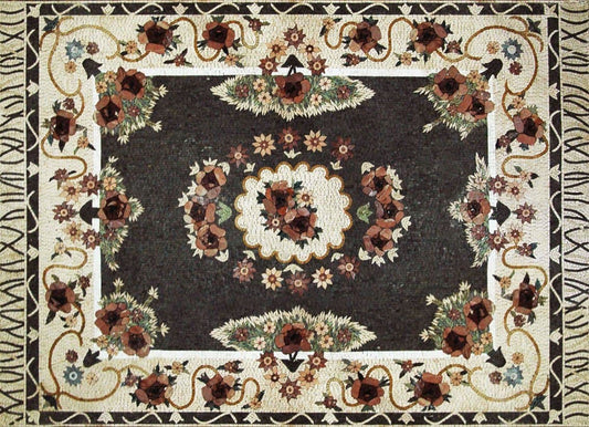 Flower Mosaic Rug