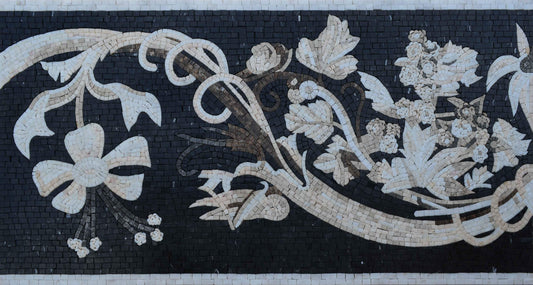 Black Floral Border