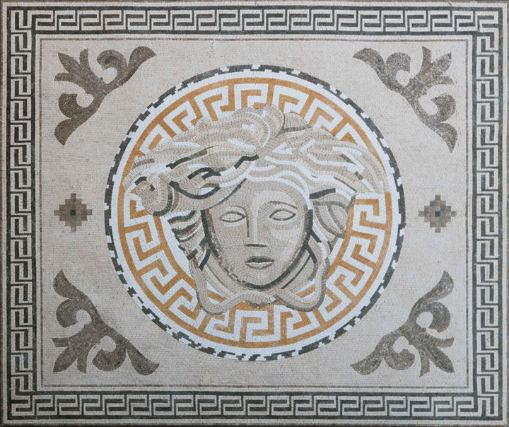 Medusa & Versace Border Mosaic | Signs-Logos | Mozaico