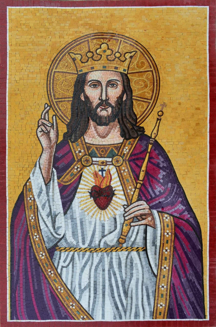 Mosaic Icon - Depiction of Jesus| Religious | Mozaico