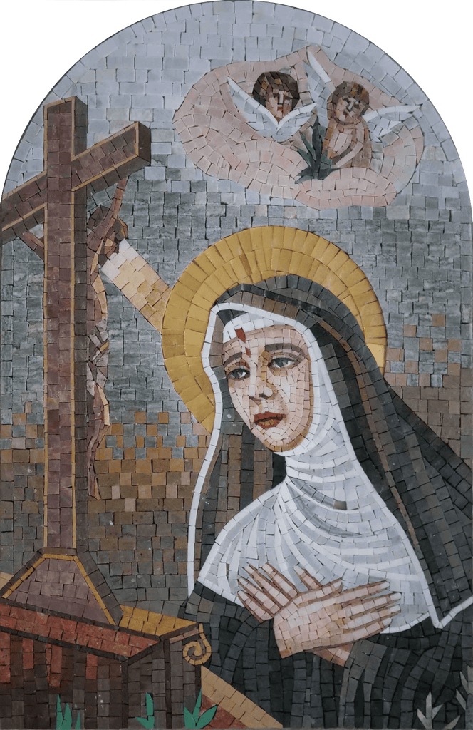 Saint Rita Religious Mosaic Art | Religious | Mozaico